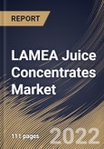 LAMEA Juice Concentrates Market Size, Share & Industry Trends Analysis Report By Type (Fruit Juice Concentrates and Vegetables Juice Concentrates), By Application, By Ingredient, By Form, By Country and Growth Forecast, 2022 - 2028- Product Image