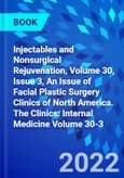 Injectables and Nonsurgical Rejuvenation, Volume 30, Issue 3, An Issue of Facial Plastic Surgery Clinics of North America. The Clinics: Internal Medicine Volume 30-3- Product Image
