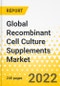 Global Recombinant Cell Culture Supplements Market: Focus on Pricing Analysis, Product, Application, Expression System, and Region - Analysis and Forecast, 2022-2032 - Product Thumbnail Image