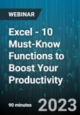 Excel - 10 Must-Know Functions to Boost Your Productivity - Webinar (Recorded)- Product Image