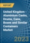 United Kingdom - Aluminium Casks, Drums, Cans, Boxes and Similar Containers - Market Analysis, Forecast, Size, Trends and Insights. Update: COVID-19 Impact - Product Thumbnail Image