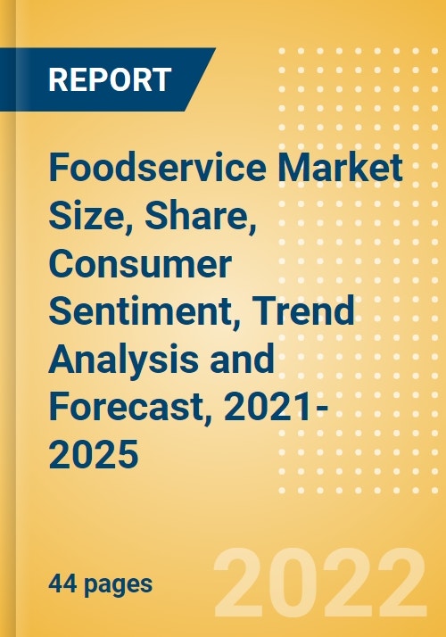 Foodservice Market Size, Share, Consumer Sentiment, Trend Analysis and