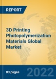 3D Printing Photopolymerization Materials Global Market Insights 2022, Analysis and Forecast to 2027, by Manufacturers, Regions, Technology, Application, Product Type- Product Image