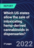 Which US states allow the sale of intoxicating hemp-derived cannabinoids in dispensaries?- Product Image