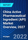 China Active Pharmaceutical Ingredient (API) Market Overview, 2027- Product Image