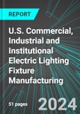U.S. Commercial, Industrial and Institutional Electric Lighting Fixture Manufacturing: Analytics, Extensive Financial Benchmarks, Metrics and Revenue Forecasts to 2030- Product Image
