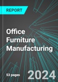 Office (Commercial and Industrial) Furniture Manufacturing (U.S.): Analytics, Extensive Financial Benchmarks, Metrics and Revenue Forecasts to 2030, NAIC 337200- Product Image