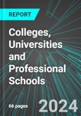 Colleges, Universities and Professional Schools (U.S.): Analytics, Extensive Financial Benchmarks, Metrics and Revenue Forecasts to 2030, NAIC 611310- Product Image