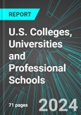 U.S. Colleges, Universities and Professional Schools: Analytics, Extensive Financial Benchmarks, Metrics and Revenue Forecasts to 2030- Product Image