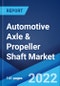 Automotive Axle & Propeller Shaft Market: Global Industry Trends, Share, Size, Growth, Opportunity and Forecast 2022-2027 - Product Image