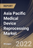 Asia Pacific Medical Device Reprocessing Market Size, Share & Industry Trends Analysis Report By Type (Reprocessing Support & Services and Reprocessed Medical Devices), By Device Category, By Application, By Country and Growth Forecast, 2022 - 2028- Product Image