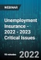 Unemployment Insurance - 2022 - 2023 Critical Issues - Webinar (Recorded) - Product Thumbnail Image