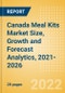 Canada Meal Kits (Prepared Meals) Market Size, Growth and Forecast Analytics, 2021-2026 - Product Thumbnail Image