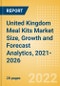 United Kingdom (UK) Meal Kits (Prepared Meals) Market Size, Growth and Forecast Analytics, 2021-2026 - Product Thumbnail Image