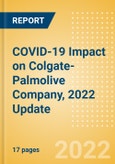 COVID-19 Impact on Colgate-Palmolive Company, 2022 Update- Product Image