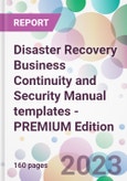 Disaster Recovery Business Continuity and Security Manual templates - PREMIUM Edition- Product Image