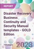 Disaster Recovery Business Continuity and Security Manual templates - GOLD Edition- Product Image