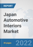 Japan Automotive Interiors Market: Prospects, Trends Analysis, Market Size and Forecasts up to 2028- Product Image