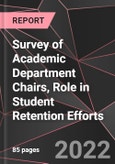 Survey of Academic Department Chairs, Role in Student Retention Efforts- Product Image