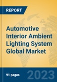 Automotive Interior Ambient Lighting System Global Market Insights 2023, Analysis and Forecast to 2028, by Manufacturers, Regions, Technology, Product Type- Product Image