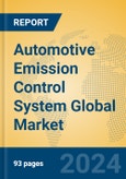 Automotive Emission Control System Global Market Insights 2024, Analysis and Forecast to 2029, by Manufacturers, Regions, Technology, Application- Product Image