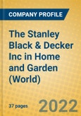 The Stanley Black & Decker Inc in Home and Garden (World)- Product Image