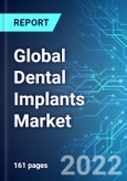 Global Dental Implants Market: Analysis By Material (Titanium, Zirconium & Other), By Product (Endosteal, Subperiosteal, Transosteal & Others), By Design (Tapered & Parallel Walled), By Region, Size and Trends with Impact of COVID-19 and Forecast up to 2027- Product Image