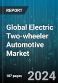 Global Electric Two-wheeler Automotive Market by Product Type (E-Motorcycle, E-Scooter or Moped, Speed Pedelecs), Technology (Batteries, Plug-In), Voltage, Sales Channel - Forecast 2024-2030- Product Image