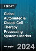 Global Automated & Closed Cell Therapy Processing Systems Market by Workflow (Apheresis, Cryopreservation, Expansion), Type (Non-Stem Cell Therapy, Stem Cell Therapy), Scale - Forecast 2024-2030- Product Image