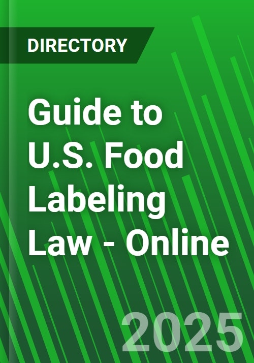 Guide to U.S. Food Labeling Law Online Research and Markets