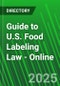 Guide to U.S. Food Labeling Law - Online  - Product Image