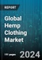 Global Hemp Clothing Market by Raw Product (Hemp Fiber, Hemp Seeds, Hemp Shivs), Source (Conventional or Natural Hemp Source, Organic Hemp Source), Processing Technique, Type, Application, Distribution Channel, End-User - Forecast 2024-2030 - Product Image