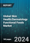 Global Skin Health/Dermatology Functional Foods Market by Indication (Anti-Aging, Anti-Allergy, Skin Conditions), Type (Fatty Acids, Fibers & Specialty Carbohydrates, Minerals), Source, Distribution Channel - Forecast 2024-2030- Product Image