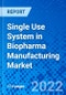 Single Use System in Biopharma Manufacturing Market, By Bioreactors, By Application, By Bioprocessing, By Product, By Modality, By Component, and By Geography - Size, Share, Outlook, and Opportunity Analysis, 2022 - 2028 - Product Image