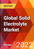 Global Solid Electrolyte Market, by Type, Solid Polymer), by Application, Estimation & Forecast, 2017-2030- Product Image