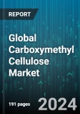 Global Carboxymethyl Cellulose Market by Grade (Crude/ Technical Grade (more than 65%), High-Purity Grade (more than 99.5%), Industrial Grade (more than 90%)), Application (Binder, Emulsifier, Excipient), End-Use Industry - Forecast 2024-2030- Product Image