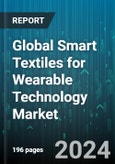 Global Smart Textiles for Wearable Technology Market by Raw Material (Conductive Inks, Conductive Metals, Conductive Polymers), Technology (Disposition of Conductive Polymers, Printing Conductive Inks, Weaving or Knitting), Application, Function - Forecast 2024-2030- Product Image