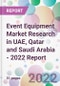 Event Equipment Market Research in UAE, Qatar and Saudi Arabia - 2022 Report  - Product Thumbnail Image