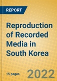 Reproduction of Recorded Media in South Korea- Product Image