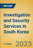 Investigation and Security Services in South Korea- Product Image