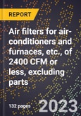 2024 Global Forecast for Air filters for air-conditioners and furnaces, etc., of 2400 CFM or less, excluding parts (2025-2030 Outlook)-Manufacturing & Markets Report- Product Image