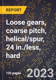 2024 Global Forecast for Loose gears, coarse pitch, helical/spur, 24 in./less, hard (2025-2030 Outlook)-Manufacturing & Markets Report- Product Image