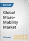 Global Micro-Mobility Market by Type (Bicycle, E-bike, E-kick Scooter), Propulsion (Pedal Assist & Electric), Ownership (B2B, B2C), Sharing (Docked, Dock-less), Data (Navigation, Payment), Travel Range, Speed and Region - Forecast to 2027 - Product Image