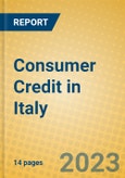 Consumer Credit in Italy- Product Image