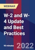 W-2 and W-4 Update and Best Practices - Webinar (Recorded)- Product Image