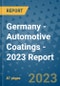Germany - Automotive Coatings - 2023 Report - Product Thumbnail Image