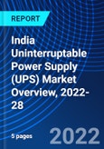 India Uninterruptable Power Supply (UPS) Market Overview, 2022-28- Product Image