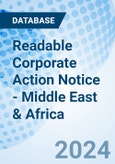 Readable Corporate Action Notice - Middle East & Africa- Product Image