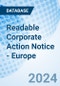 Readable Corporate Action Notice - Europe - Product Thumbnail Image