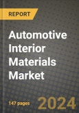 2024 Automotive Interior Materials Market Outlook Report: Industry Size, Market Shares Data, Insights, Growth Trends, Opportunities, Competition 2023 to 2031- Product Image